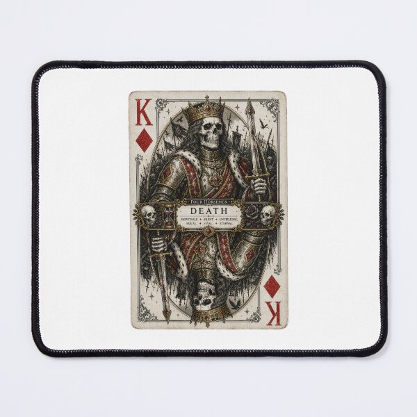 Item preview, War – King of Diamonds | Four Horsemen of the Apocalypse Gothic Playing Card designed and sold by Kromia.