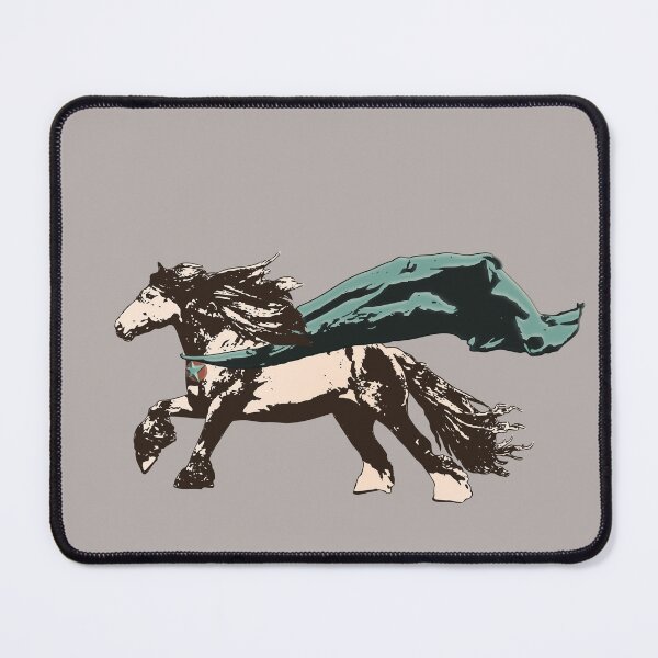 Item preview, My Favorite Hero - Sepia-Toned Horse Wearing Superhero Cape designed and sold by LittleMissTyne.