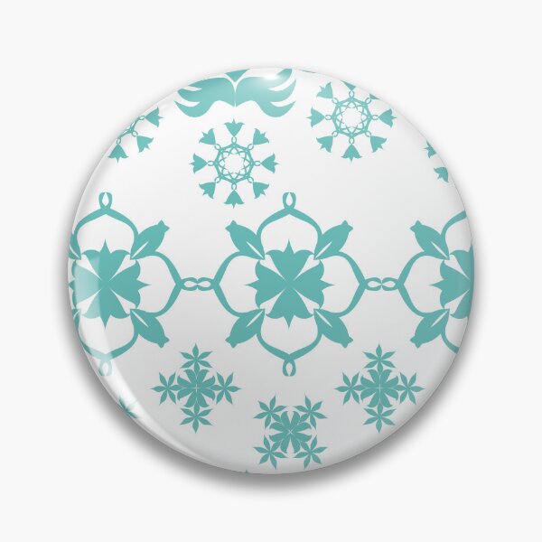 Item preview, Elegant Turquoise Floral Damask Border with Ornamental Decorative Motifs designed and sold by Ei-Ei.