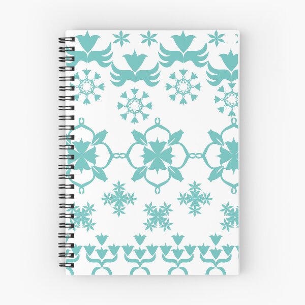 Item preview, Elegant Turquoise Floral Damask Border with Ornamental Decorative Motifs designed and sold by Ei-Ei.