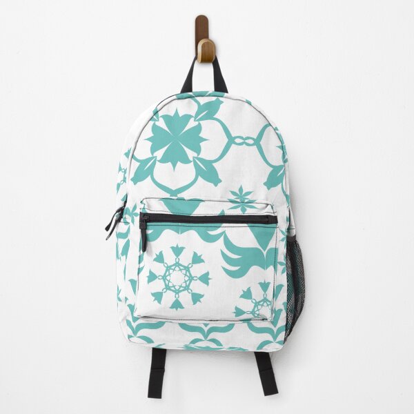 Item preview, Elegant Turquoise Floral Damask Border with Ornamental Decorative Motifs designed and sold by Ei-Ei.