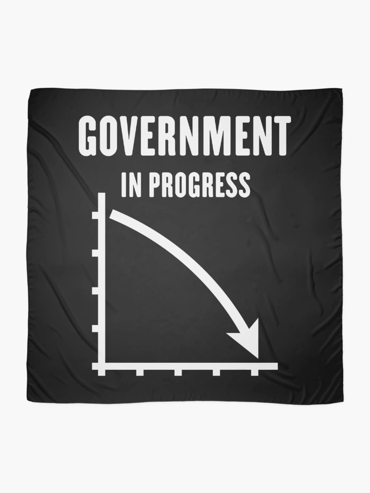 Thumbnail 2 of 3, Scarf, Government In Progress (Politics / Policy / White) designed and sold by Roderix.
