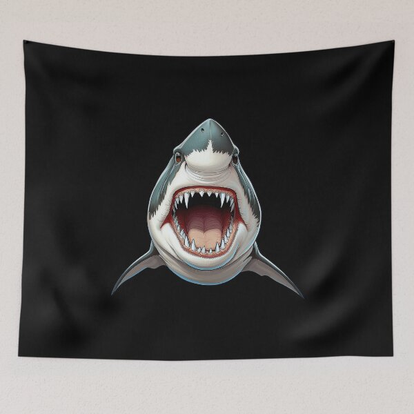 Item preview, Great White Shark Ocean Warrior designed and sold by RockitBaby.