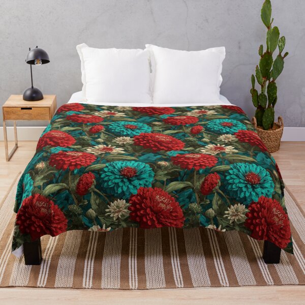 Item preview, Charming Zinnia Print - Botanical Garden Pattern - Gifts For Boyfriend designed and sold by RoyalStarsPatts.