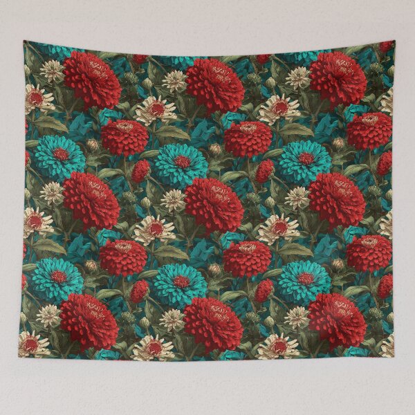 Item preview, Charming Zinnia Print  - Botanical Garden Pattern - Gifts For Boyfriend designed and sold by RoyalStarsPatts.