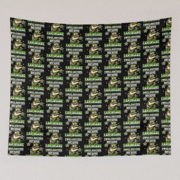 Item preview, I Will Succeed Because I Am Insane A Fun Motivational Design designed and sold by DarkRelicStudio.