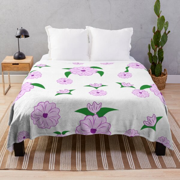 Item preview, Cute Pink Floral Seamless Pattern with Green Leaves on White Background designed and sold by Ei-Ei.