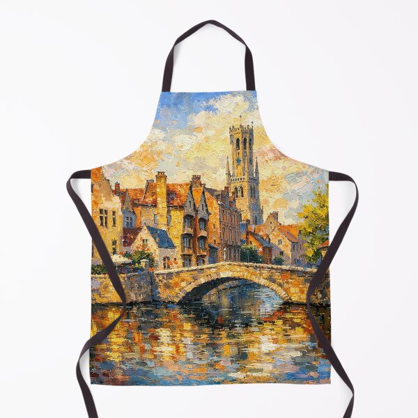 Item preview, A painting of Bruges, Belgium – A Beautiful City in Europe. designed and sold by GalleryKauffeld.