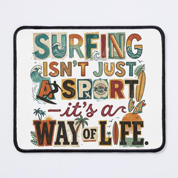 Item preview, Surfing Isn't Just a Sport – Vintage Retro Surf Life designed and sold by MOCH- ART.
