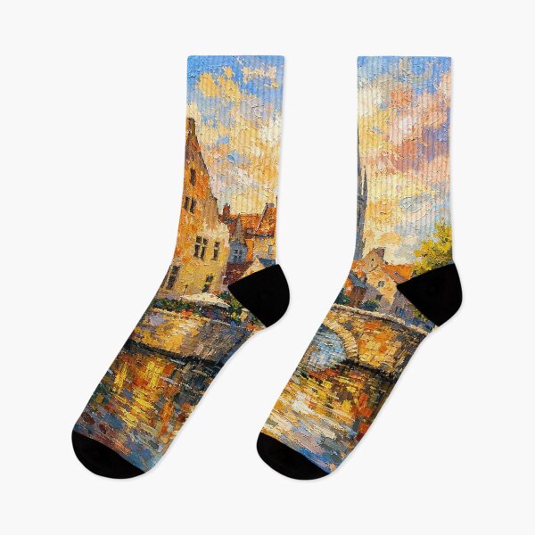Item preview, A painting of Bruges, Belgium – A Beautiful City in Europe. designed and sold by GalleryKauffeld.