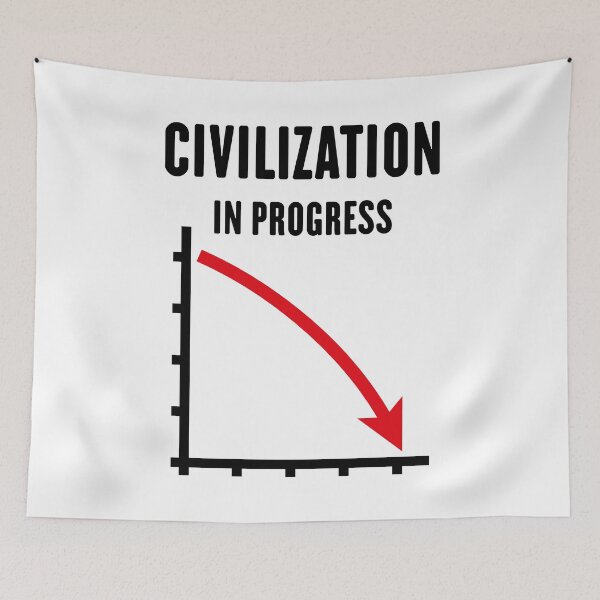 Item preview, Civilization In Progress (No Future / POS Red 2C) designed and sold by Roderix.