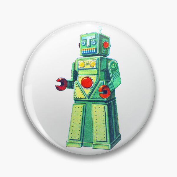 Item preview, Retro Mechanical Green Robot designed and sold by sunnywhimsy.