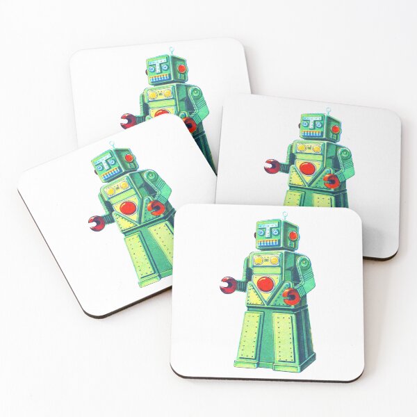 Item preview, Retro Mechanical Green Robot designed and sold by sunnywhimsy.