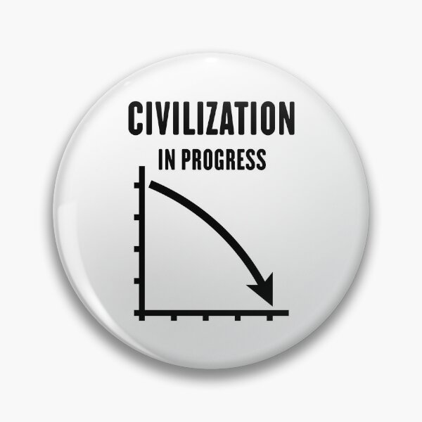 Item preview, Civilization In Progress (No Future / Black) designed and sold by Roderix.