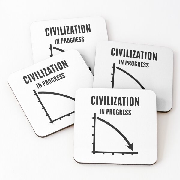 Item preview, Civilization In Progress (No Future / Black) designed and sold by Roderix.
