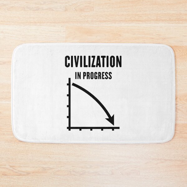 Item preview, Civilization In Progress (No Future / Black) designed and sold by Roderix.