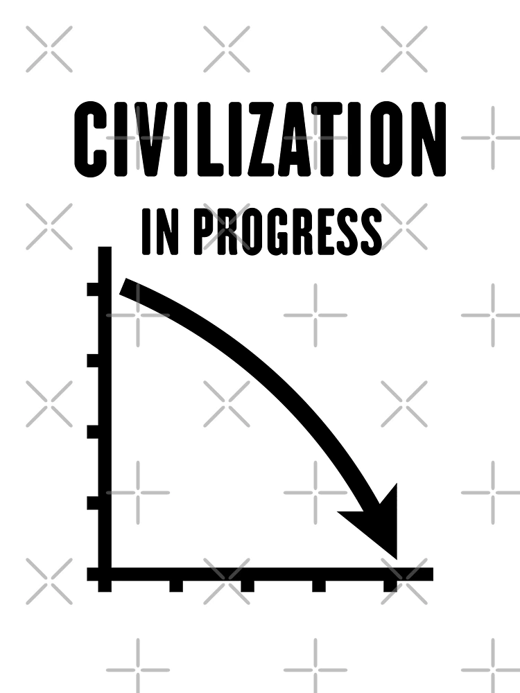 Thumbnail 3 of 3, Scarf, Civilization In Progress (No Future / Black) designed and sold by Roderix.
