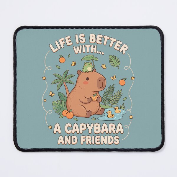 Item preview, Life is Better With a Capybara and Friends designed and sold by Amir Faysal.