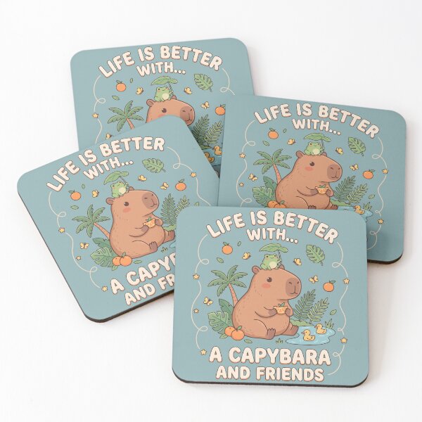 Item preview, Life is Better With a Capybara and Friends designed and sold by Amir Faysal.