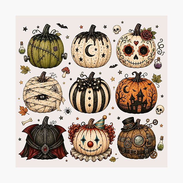 Item preview, Preppy Neon Halloween, Halloween Characters, Horror Movie, Scary Movie, Spooky Season designed and sold by Quiajia.