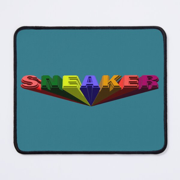 Item preview, Colorful 3D Sneaker Text with Rainbow Shadows designed and sold by Donlaporn.
