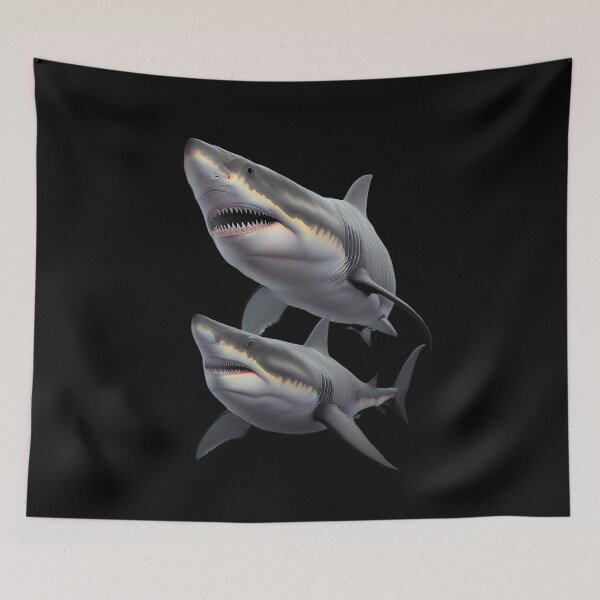 Item preview, Great White Shark Swimming Wild designed and sold by RockitBaby.