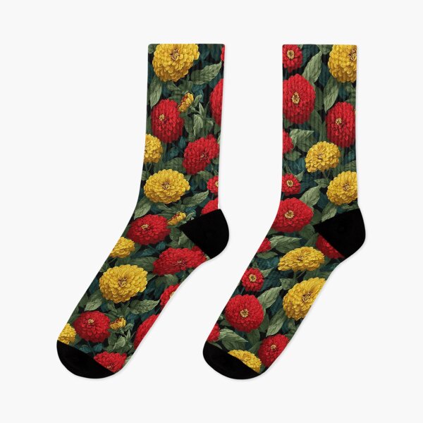 Item preview, Beautiful Zinnia Floral  - Birthday Flower Pattern - Gifts For Coworkers designed and sold by RoyalStarsPatts.