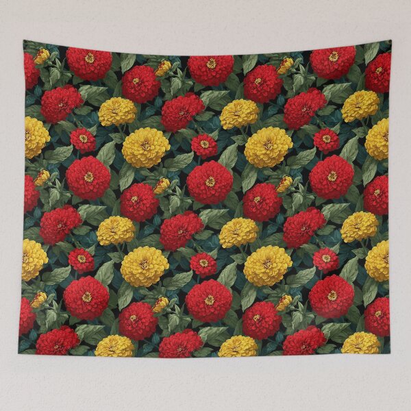 Item preview, Beautiful Zinnia Floral - Birthday Flower Pattern - Gifts For Coworkers designed and sold by RoyalStarsPatts.