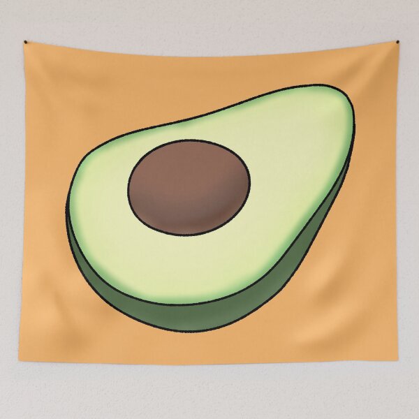 Item preview, Cute Avocado Half - Hand Drawn Fruit Illustration designed and sold by ubborn.