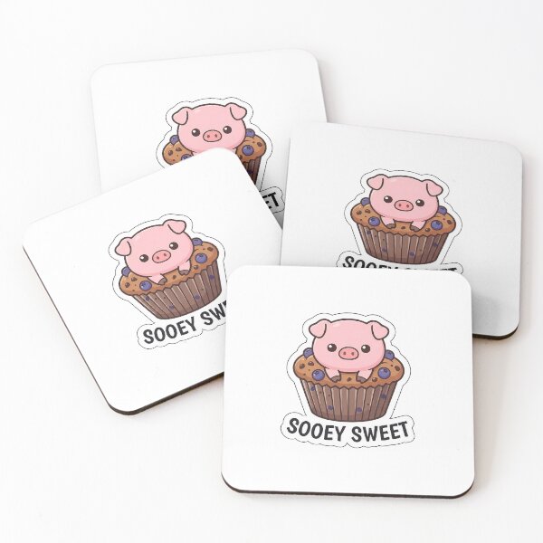 Item preview, Sweet Little Muffin Pig - Cute Bakery Animal Sticker with Text designed and sold by SimpleP.