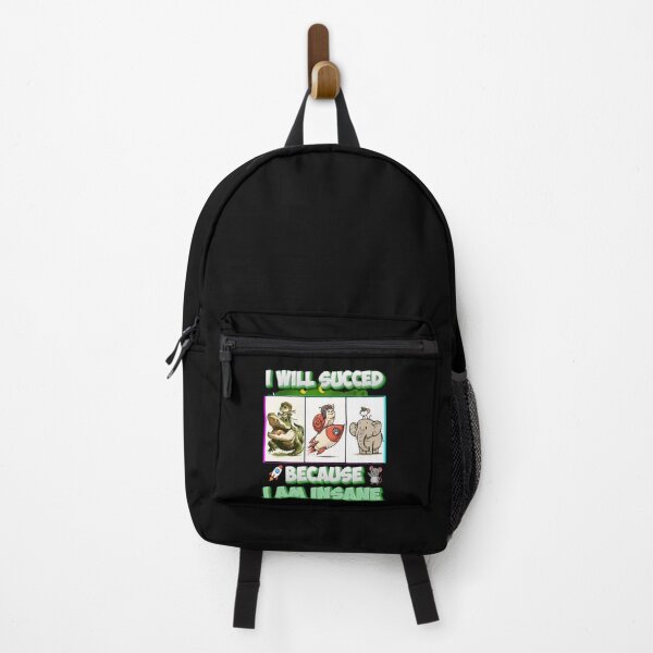 Item preview, I Will Succeed Because I Am Insane A Fun Motivational Design designed and sold by DarkRelicStudio.