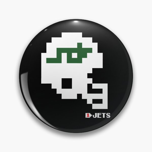 Item preview, Jets White Out Tecmo Bowl Helmet designed and sold by TecmoBowlSports.