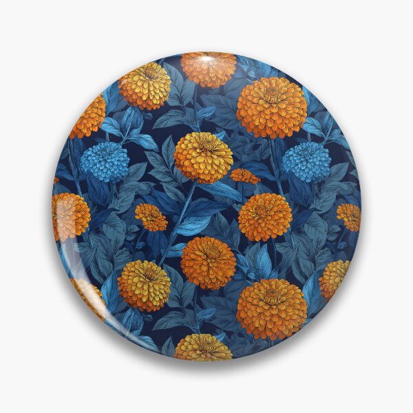 Item preview, Ornamental Zinnia  - Retro Flower Floral - Gifts For Dad designed and sold by RoyalStarsPatts.