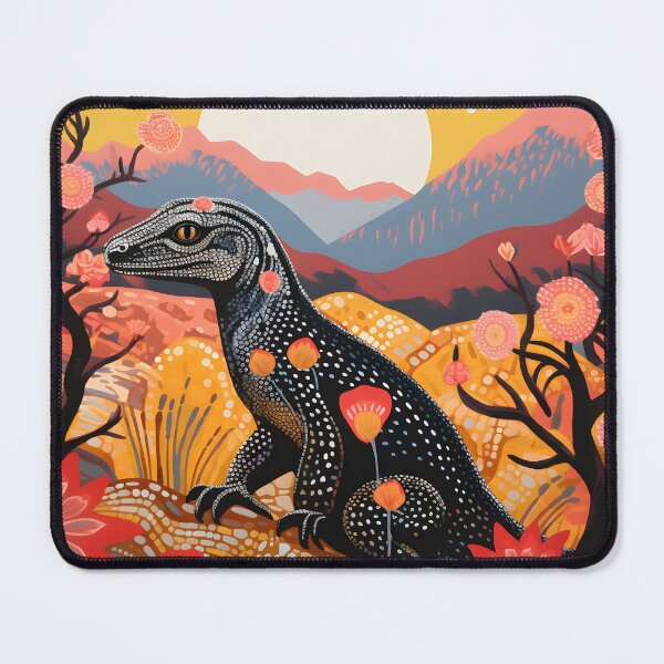 Item preview, Aboriginal Inspired Dot Art - Australian Goanna Indigenous Art designed and sold by GrinGalore.