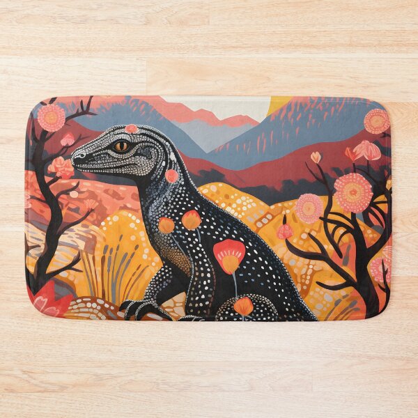 Item preview, Aboriginal Inspired Dot Art - Australian Goanna Indigenous Art designed and sold by GrinGalore.