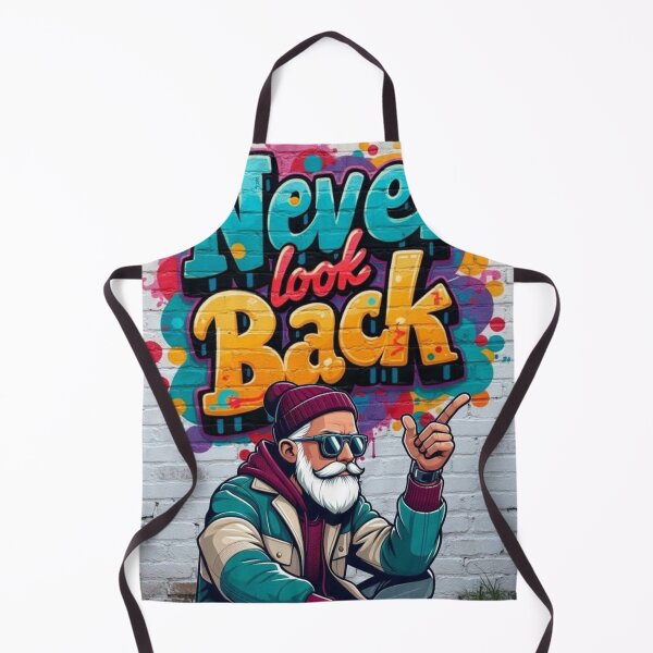 Item preview, Never Look Back Motivational Streetwear Graffiti Urban Retro Design designed and sold by ArhaanFashions.