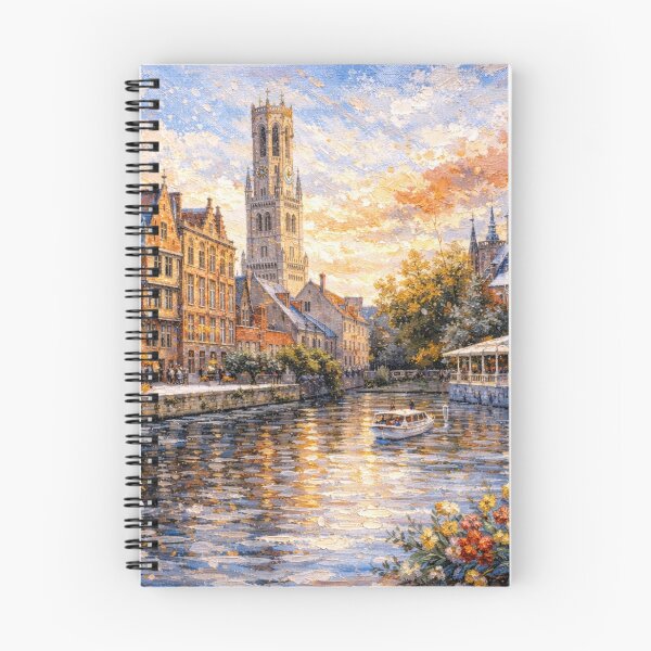 Item preview, A painting of Bruges, Belgium – A Beautiful City in Europe. designed and sold by GalleryKauffeld.