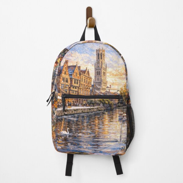 Item preview, A painting of Bruges, Belgium – A Beautiful City in Europe. designed and sold by GalleryKauffeld.