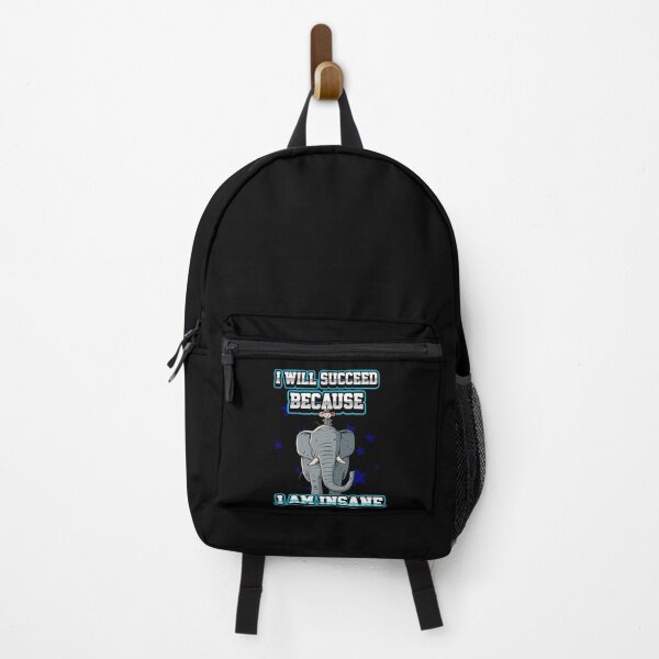 Item preview, I Will Succeed Because I Am Insane A Fun Motivational Design designed and sold by DarkRelicStudio.