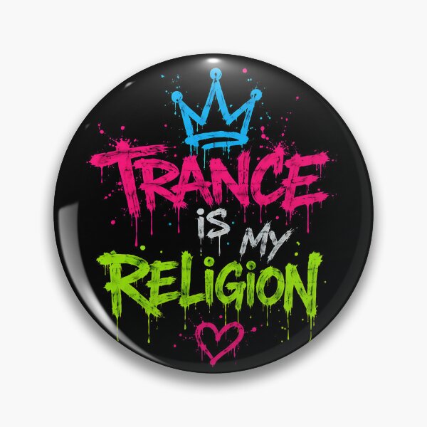 Item preview, Trance Is My Religion – Neon Graffiti Rave Design designed and sold by RH Design Lab.