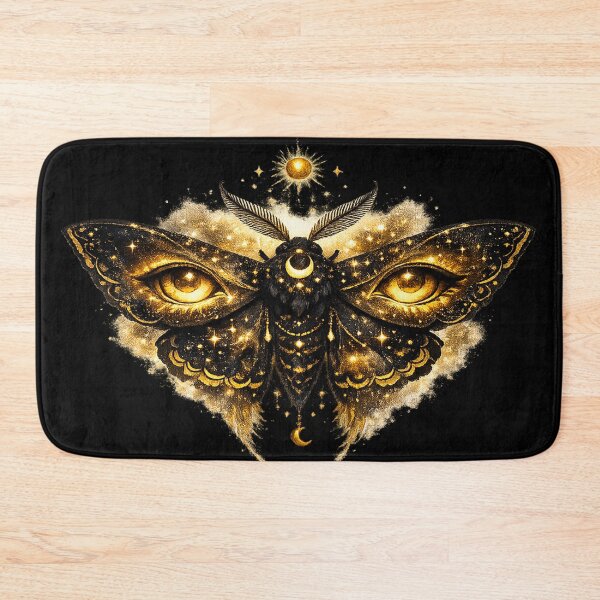 Item preview, Cosmic Mystic Moth – Golden Eyes of the Night designed and sold by TroviTutto.