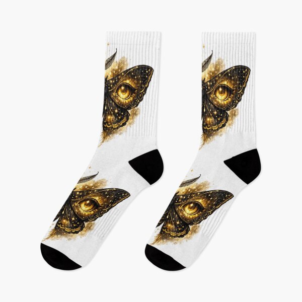 Item preview, Cosmic Mystic Moth – Golden Eyes of the Night designed and sold by TroviTutto.
