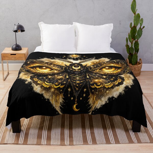 Item preview, Cosmic Mystic Moth – Golden Eyes of the Night designed and sold by TroviTutto.
