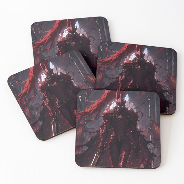 Item preview, Igris Shadow Knight Red Armor Anime Warrior – Dark Fantasy Sword Knight designed and sold by Dyan4.