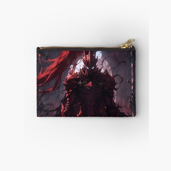Aperçu de l'œuvre Guerrier d'anime en armure rouge Igris Shadow Knight – Chevalier à l'épée de dark fantasy créée et vendue par Dyan4.