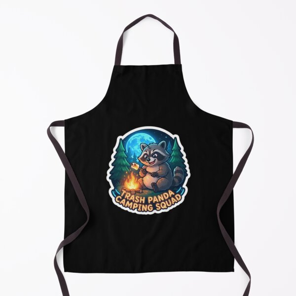 Item preview, Trash Panda Camping Squad Raccoon Campfire Art designed and sold by DailySparks.