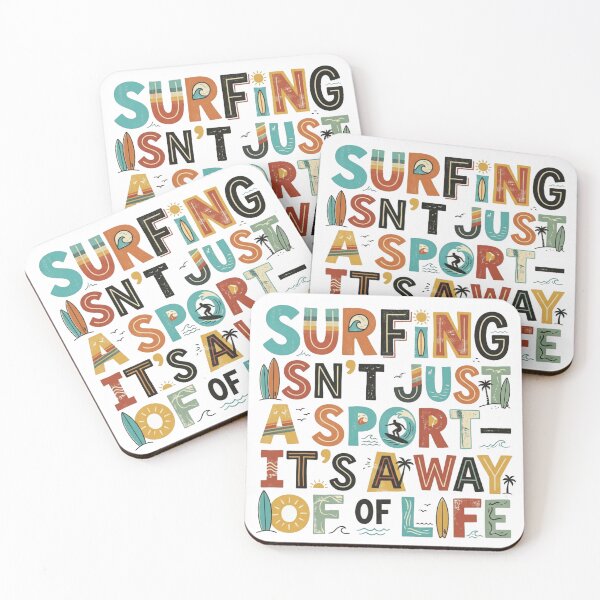 Item preview, Surfing Isn't Just a Sport – Vintage Retro Surf Life designed and sold by MOCH- ART.