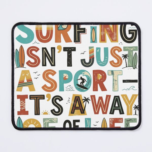 Item preview, Surfing Isn't Just a Sport – Vintage Retro Surf Life designed and sold by MOCH- ART.
