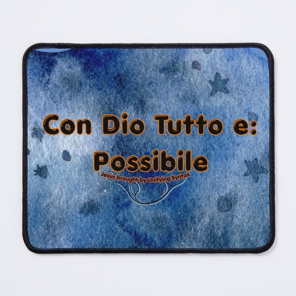 Item preview, Italian Version of With God All Things Are Possible - Inspirational Faith Items - Con Dio tutto e Possibile designed and sold by UnifyingSyntax.