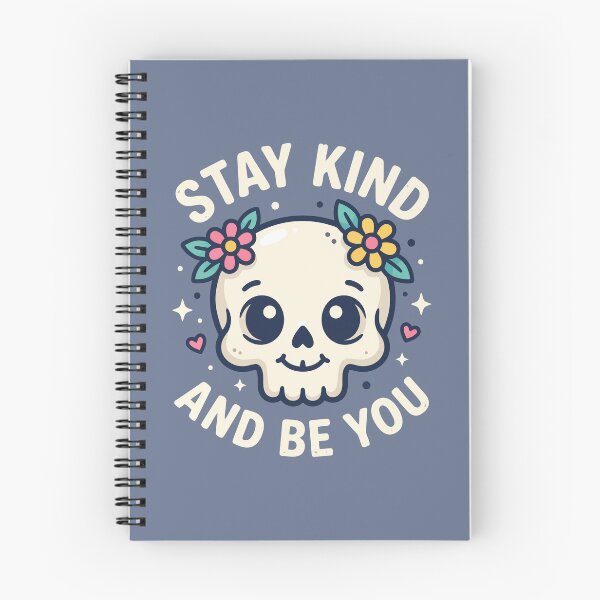 Item preview, Stay Kind and Be You Cute Floral Skull designed and sold by Amir Faysal.